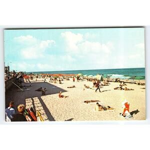 Vintage Ocean City Maryland Beach Postcard Color Photo by F.W. Brueckmann